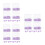 30Pièces Épingles Patte D'animal Violet Design Pour Tableau 10