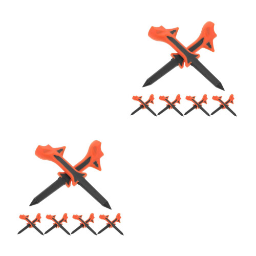 20Pièces Tee D’entraînement Golf Orange Résistant Pour Débutants 2