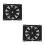 2Pièces Ventilateur Refroidisseur Huile Noir Installation Facile 5