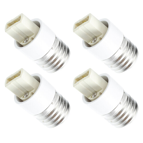 4Pièces Adaptateur Douille Lampe Pièce Blanc Installation Rapide