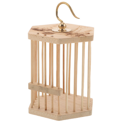 3Pièces Boîte D'élevage Insectes Bambou Khaki Cage D'observation Aérée 1