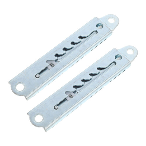 4Pcs Silver Telescopic Slide Rail for Massage Beds Adjustable Hinges