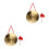 2Sets Durable Gong with Hammer Ergonomic Handle Percussion 4