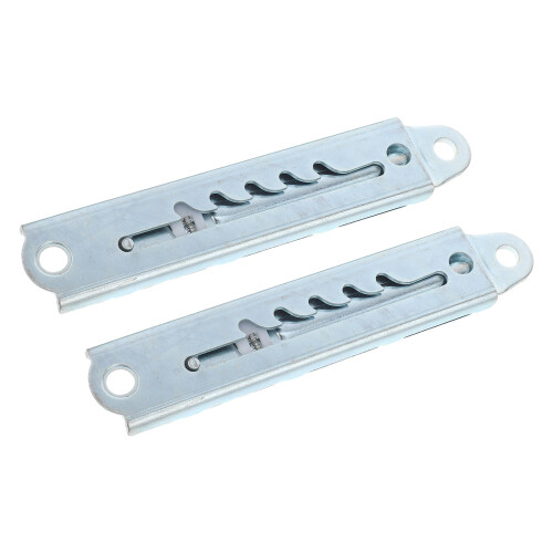 4Pcs Silver Telescopic Slide Rail for Massage Beds Adjustable Hinges 1