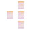 4Pcs Budget Planner Notepad Multi Color Paper Coil Binding Organizer 5