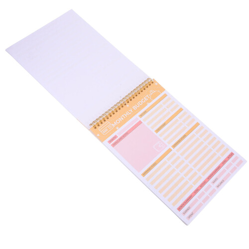 4Pcs Budget Planner Notepad Multi Color Paper Coil Binding Organizer 2