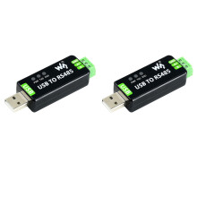 2X Waveshare Industrial USB to RS485 Converter, with Original FT232RL Inside