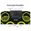 Electronic Drum Set 9 Pads Electronic Drum Set Hand Roll Drum Set Supports DTX Games with Drumsticks Pedals 9