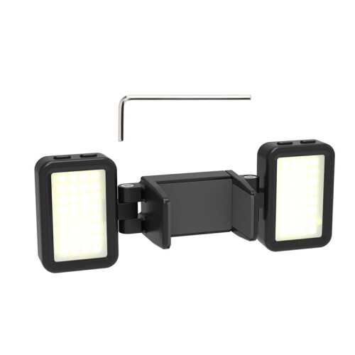 Fill Light for  OSMO Pocket 3 Accessories Adjustable Auick-Release Soft Light Dual-Light Three-Color Fill Light Black