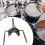 Drum Set Accessory Stable Tom Drum Stand Holder Double Tom Holder for Tom Drum Drum Hardware A 5