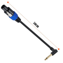 Speaker Male to 1/4 Ts 6.35mm Male Sound Male Single Tone Audio Cable Mono Speakon Adapter Cord Adaptor Wire