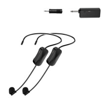 2.4G Mic System Long Range Wireless Microphone System Handheld Mic 2 in 1 for Teaching Stage Performers