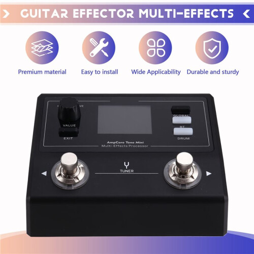 Electric Guitar  Comprehensive Effector AmpCore Tone   Multi-Effects Pedal Support 8 Effects Same 1