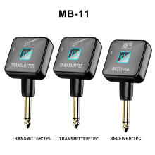 2,4-GHz-Funkgitarrensystem mit Drahtlosem Gitarrensender und -Empfänger Sowie 4 Signalkanälen für Gitarren und E-Gitarren B