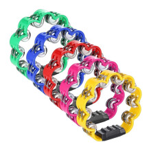 5Pcs Petal Tambourine Set Double Row Metal Jingles Hand Held Percussion Drum Musical Instruments