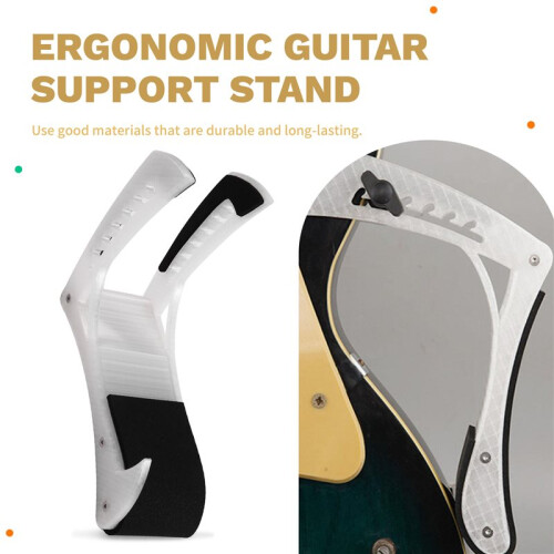 Justerbart Benstöd för Gitarr, Klämbart Benstöd för Gitarr, Ergonomiskt Gitarrstativ för Klassiska Akustiska Elektriska Gitarrer 2