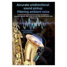 Système Sans Fil pour Guitare avec Microphone 2,4 GHz, Émetteur-Récepteur Audio Sans Fil Rechargeable pour Guitare Électrique