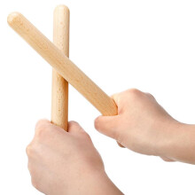 Musikalisches Handperkussionsinstrumenten-Set Aus Holz, Bestehend Aus 6 Rhythmusstäben und 6 Eierrasseln für Musikalische Bildungsveranstaltungen