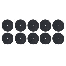 10 Stuks Antistatische 7 Inch Vinyl Platenspeler Draaitafelmat, Ruisonderdrukkende Slipmat voor Verbeterde Geluidskwaliteit