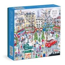 Galison Weihnachten in Paris - 1000 Teile Michael Storrings Puzzle mit wunderschöner Kunst von einer geschäftigen Weihnachtsstraße in Saint Germain