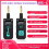 2.4G WS-4 Trådlöst Gitarrsystem Gitarrsändare/Mottagare Set för Elgitarr/Bas 48K Realtidsöverföring 4