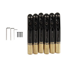 Brass Headless Guitar Bridges for 6 Strings Electric Guitar Headless Guitar Parts