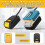 Battery Extension Cord Tool for  18v Lithium Batteries and Tools Cable Length 1.5M with Hook 9