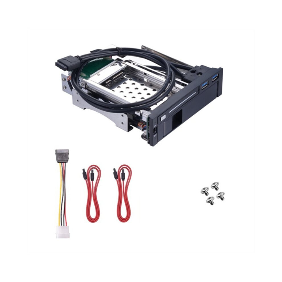 Dual Bay 3.5" 2.5" For Iii Hard Drive Hdd & Ssd Tray Caddy Internal Mobile Rack Enclosure Docking Station,Usb 3.0 6033129711742