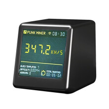 Nerdminers NM TV 350 KH/S Hashrate ESP32 BTC SOLO Lotterys Miner Desktop Clock Low Power Silent A