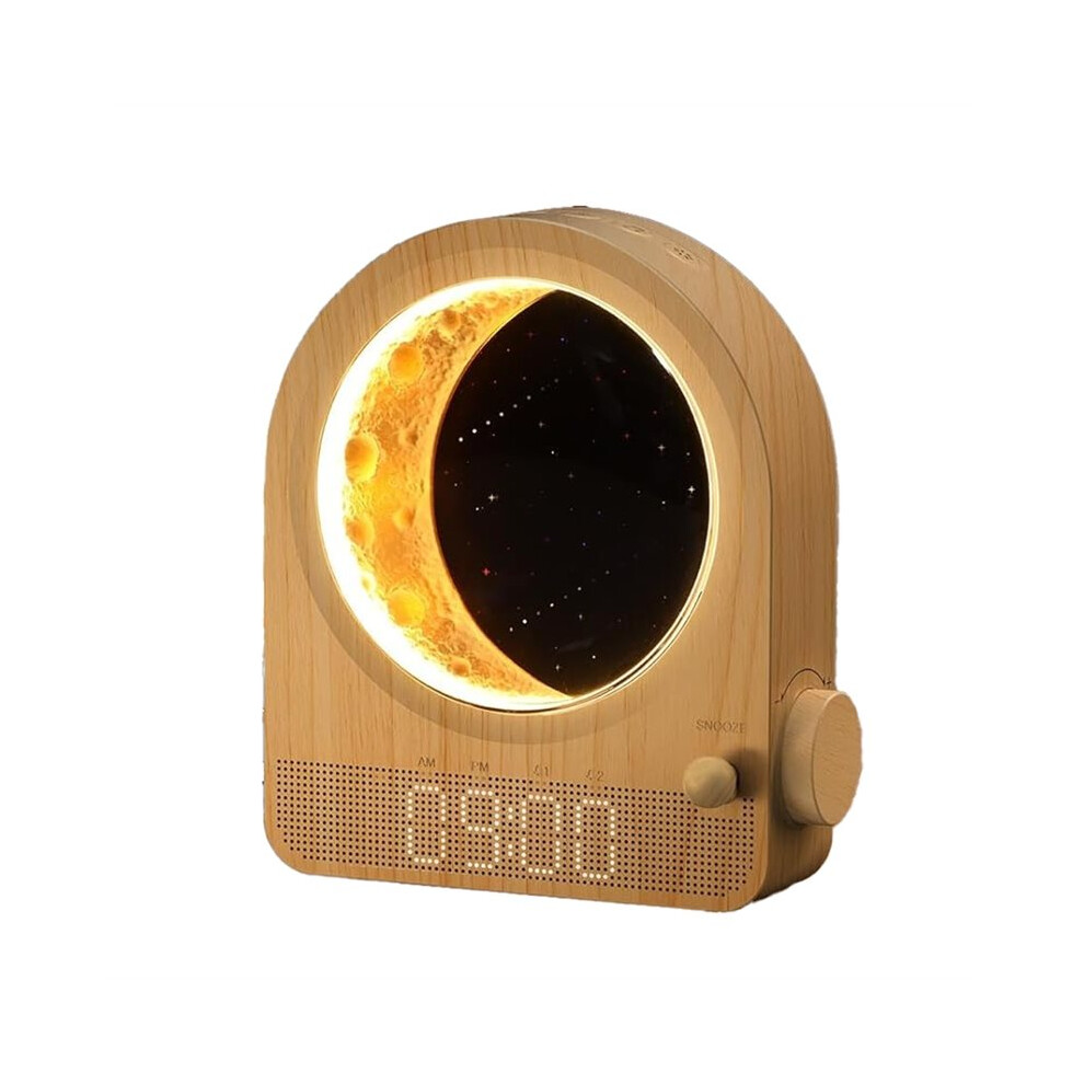Sunrise Alarm Clock, Noise Machine & Meteor Moonlight - 10 Soothing Sounds, Dual Alarms, Timer, Easy Snooze White 4714226184890