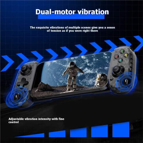 D6mini Wireless Gaming Stretching Controller for /PC/Android/IOS Hall Joysticks Foldable Type-C Gamepad A 2