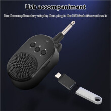 5W Guitar Amp BT Portable Plug-in Speaker for All Electric Guitars Wind Instruments Type-C Rechargeable 270 Rotatable