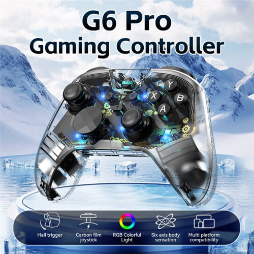 G6Pro RGB Wireless Game Controller for / 2/IOS/Android  Double Hall Trigger Gamepad 1
