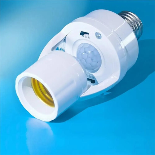 E27 PIR Motion Sensor Light  Lamp Base Intelligent  Light Bulb Lamp Holder Infrared Sensor