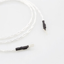 3AG OFC Silver Plated Jumper Cable LP Vinyl Phono Amplifier Ground Wire Silver Plated Y Spade Plug Hifi Bridge Cable