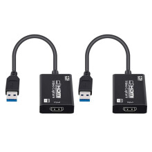 2X Video Capture Card to USB 3.0 Full HD 1080P 4K Capture Card Live Streaming and Record