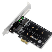 PH58 2 x M2  to PCIE Adapter Card Double Disc Display Card  Splitter Expansion Card PCIe X1 to NGFF M2  SSD