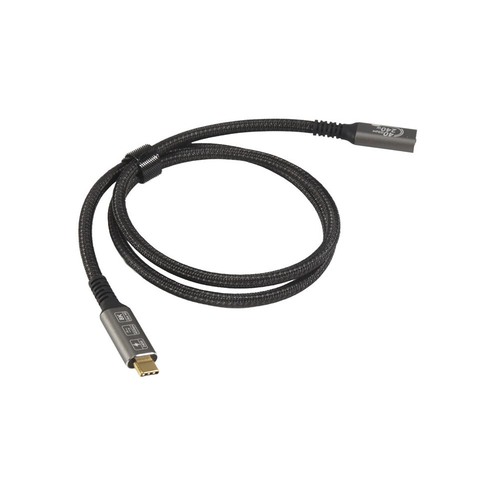 Usb4 8K Cable 0.8M For 4 Compatible Usb 4 Type-C Male To Female Extension Ultra Hd 8K@60Hz 100W 40Gbps Data 6033286413084