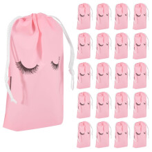 100Pcs Lash Bags for Clients Lash Goodie Bags for Clients Lash Aftercare Bags Eyelash Extensions Makeup Bags