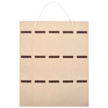 Glasses Organizer Sunglasses Organizer Storage Hanging Bag Sunglasses Eyeglasses Display Wall Mount Organizer 15 Slot Eyewear Holder Beige+Brown
