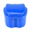 Dark  Denture Case, Denture Cup with Strainer, Denture Bath Box False Teeth Storage Box with Basket Net Container Holder for Travel 1