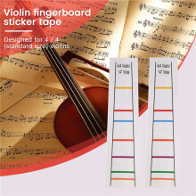 4/4 Violin Fretboard Sticker Fingerboard Fiddle Learn Note Chart Tape 2Pcs