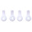 2 Pair Earphone Inner Shell Replacement for  Studio 3.0 Wireless Headphones Repair Parts White 1