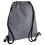 BagBase (One Size, Graphite Grey/Black) Bagbase Icon Drawstring Bag 1