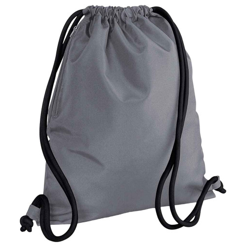 BagBase (One Size, Graphite Grey/Black) Bagbase Icon Drawstring Bag
