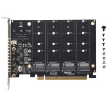 PH44 NVME 4-Dyskowa Karta Macierzy Karta Macierzy z Dzielonym SygnałEm PCIE