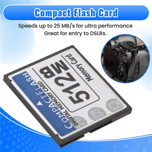 512MB Compact Flash Memory Card per Fotocamera, Macchina Pubblicitaria, Scheda Computer Industriale 1