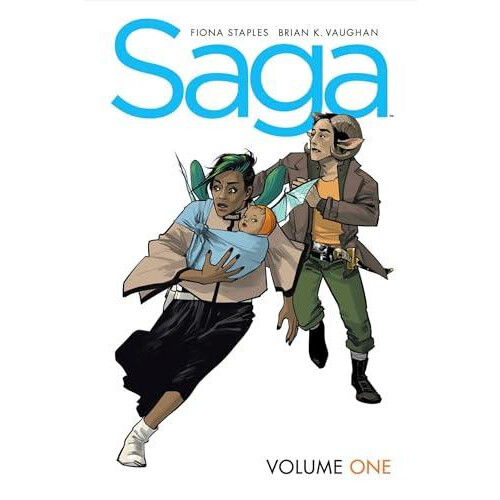 Saga Volume 1 New Edition by Brian K Vaughan Paperback Book