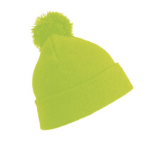 (One Size, Fluoresent Yellow) Result Womens/Ladies Winter Essentials Pom Pom Beanie