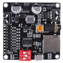 DY-HV20T 12V/24V Power Supply10W/20W Voice Playback Module Supporting Micro- Card MP3 Music Player for